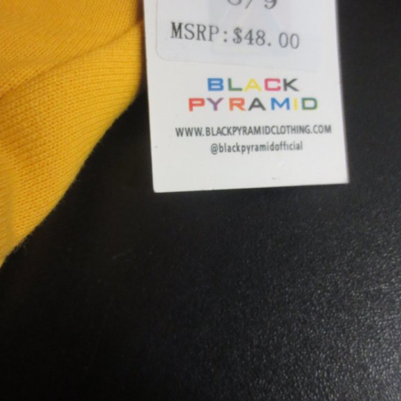 BLACK PYRAMID KIDS YELLOW SWEATPANT - KIDS SIZE 8/9 - Picture 4 of 5